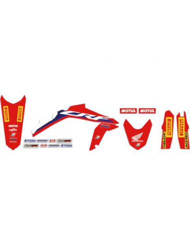 BLACKBIRD KOMPLET NAKLEJEK (OKLEIN) HONDA CRF 250R '22-'24, CRF 450R '21-'24 REPLICA TEAM HRC 21