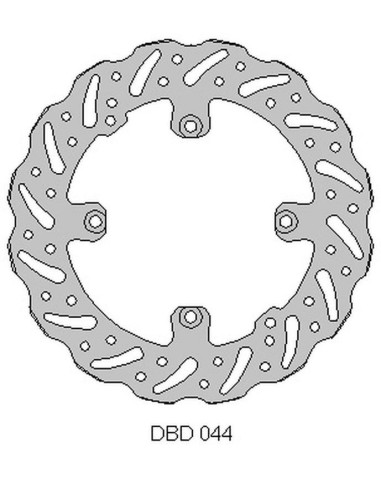 DELTA BRAKING TARCZA HAMULCOWA PRZÓD BETA 250 RR '05-12, 525 RR '05-12, WAVE (260X120,3X4MM) (4X8,5MM) (NG1263)