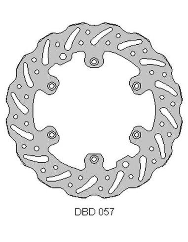 DELTA BRAKING TARCZA HAMULCOWA PRZÓD BETA 2T/4T '13-21, WAVE (260X126,5X3MM) (6X6,5MM) (NG1293)