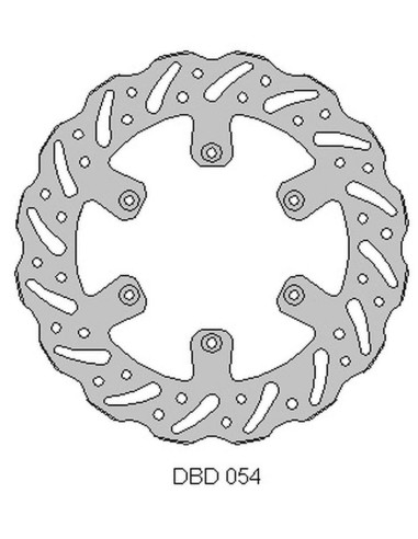 DELTA BRAKING TARCZA HAMULCOWA PRZÓD GAS-GAS 125/200/250/300/450 '95-21, WAVE (260X108,2X4MM) (6X6,5MM) (NG731)