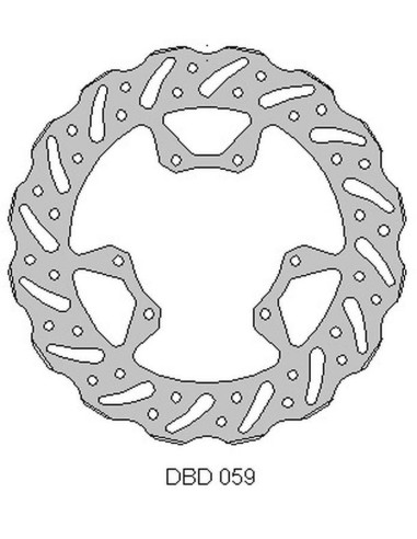 DELTA BRAKING TARCZA HAMULCOWA PRZÓD HONDA CRF 250 '15-21, CRF 450 '15-21, WAVE (260X101,2X4MM) (6X6,5MM) (NG1486)