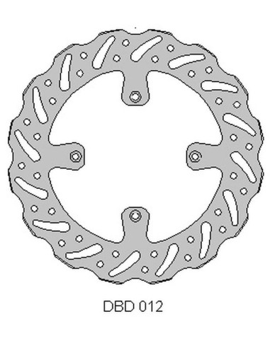 DELTA BRAKING TARCZA HAMULCOWA PRZÓD KAWASAKI KX 125 '89-'02, KX 250 '89-02, WAVE (250X100X3MM) (4X6,5MM) (NG1761,NG137)