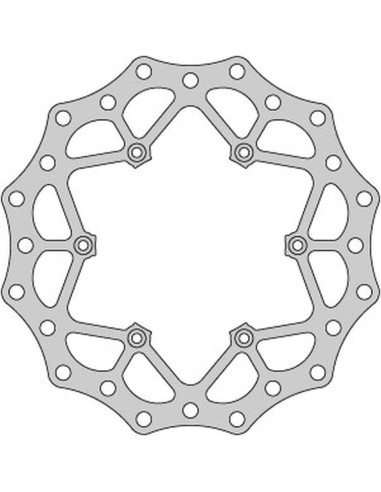 DELTA BRAKING TARCZA HAMULCOWA PRZÓD KTM 2T/4T '91-21, HUSABERG, HUSQVARNA, GAS-GAS '21, WAVE ULTRA LIGHT (260X126,5X3MM)