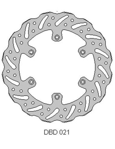 DELTA BRAKING TARCZA HAMULCOWA PRZÓD SUZUKI RM 125 '88-10, RM 250 '88-10, DRZ 250 '01-07, YAMAHA YZ 125 '01-16, YZ/YZF/WR 250