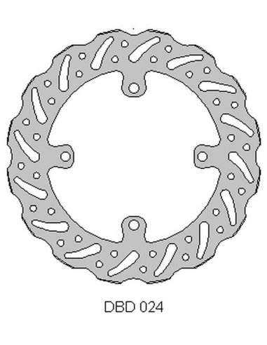 DELTA BRAKING TARCZA HAMULCOWA PRZÓD SUZUKI RMZ 250 '07-21, RMZ 450 '05-21, RMX450 '10-19, WAVE (250X118X3MM) (4X9,5MM)