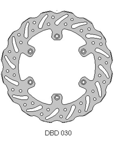 DELTA BRAKING TARCZA HAMULCOWA PRZÓD YAMAHA WR 125 '92-00, YZ 125 '90-00,WR/YZ 250 '90-00, WRF/YZF 400/426 '98-00, WAVE