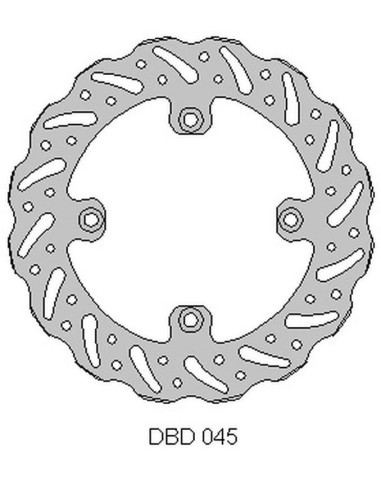 DELTA BRAKING TARCZA HAMULCOWA TYŁ BETA 250 RR '05-12, 525 RR '05-12, WAVE (260X120,3X4MM) (4X8,5MM) (NG1264)