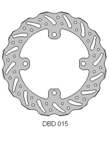 DELTA BRAKING TARCZA HAMULCOWA TYŁ KAWASAKI KX 125 '03-08, KX 250 '03-18, 21, KX 450 '06-18, 21, KLX 450 '07-21, KXE 450'10-20,