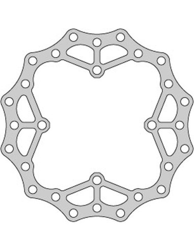 DELTA BRAKING TARCZA HAMULCOWA TYŁ KAWASAKI KX 125 '03-08, KX 250 '03-18, 21, KX 450 '06-18, 21, KLX 450 '07-21, KXE 450'10-20,