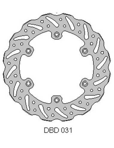 DELTA BRAKING TARCZA HAMULCOWA TYŁ YAMAHA WR 125 '92-00, YZ 125 '90-00,WR/YZ 250 '90-00, WRF/YZF 400/426 '98-00, WAVE