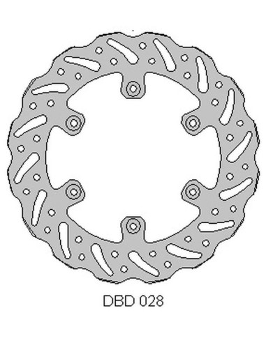 DELTA BRAKING TARCZA HAMULCOWA TYŁ YAMAHA YZ 125 '02-21, WRF 250 '02-21, WR 250 '02-07, YZ/YZF 250 '02-21, WRF/YZF '02-21, WAVE