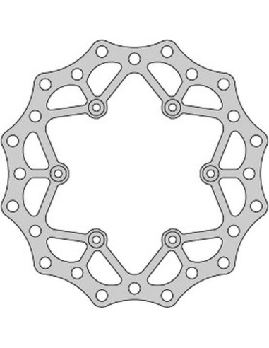 DELTA BRAKING TARCZA HAMULCOWA TYŁ YAMAHA YZ/WR 125 '98-01, YZ/WR 250 '98-'01, YZF/WRF 400/426 '99-01, WAVE ULTRA LIGHT