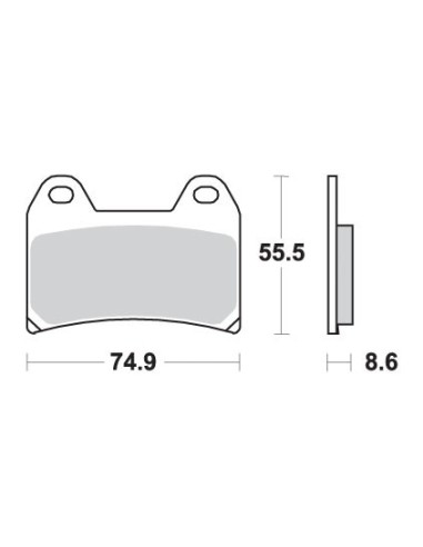 SBS KLOCKI HAMULCOWE KH244 TRACK AND SPORT SINTER KOLOR ZŁOTY 706RST (ZAMIENIA MIESZANKĘ RS)