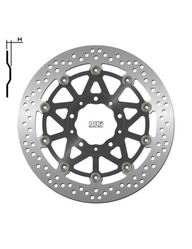 NG TARCZA HAMULCOWA PRZÓD KAWASAKI Z1000/ZZR1400 '17-20 (310X80X5,5MM) (5X10,5MM) PŁYWAJĄCA (ŚRODEK ALUMINIOWY)