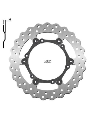 NG TARCZA HAMULCOWA PRZÓD KTM EXC 125/200/400/525/625 '90-17 (260X-X3MM) (6,6,5MM) WAVE PŁYWAJĄCA