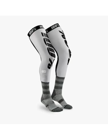 100 PROCENT SKARPETY WYSOKIE POD ORTEZY REV MX KNEE BRACE GREY KOLOR SZARY/CZARNY ROZMIAR S/M