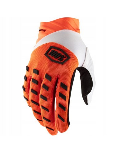 100 PROCENT RĘKAWICE CROSS/ENDURO MODEL AIRMATIC FLUO ORANGE KOLOR POMARAŃCZOWY FLUO/BIAŁY/CZARNY ROZMIAR M