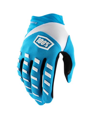 100 PROCENT RĘKAWICE CROSS/ENDURO MODEL AIRMATIC BLUE KOLOR NIEBIESKI/BIAŁY ROZMIAR M