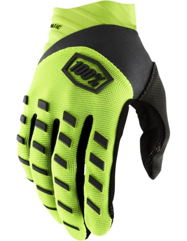 100 PROCENT RĘKAWICE CROSS/ENDURO MODEL AIRMATIC FLUO YELLOW/BLACK KOLOR ŻÓŁTY FLUO/CZARNY ROZMIAR M