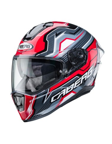 CABERG WYPRZEDAŻ KASK INTEGRALNY Z BLENDĄ MODEL DRIFT EVO LB29 (PINLOCK) KOLOR CZARNY/SZARY/CZERWONY ROZMIAR L (PINLOCK W