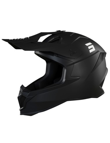 SHOT RACING WYPRZEDAŻ KASK MOTO LITE SOLID BLACK MATT 2.0 KOLOR CZARNY MAT ROZMIAR L