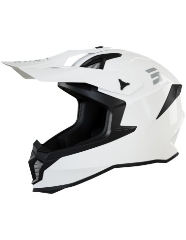 SHOT RACING WYPRZEDAŻ KASK MOTO LITE SOLID WHITE GLOSSY 2.0 KOLOR BIAŁY/CZARNY ROZMIAR S