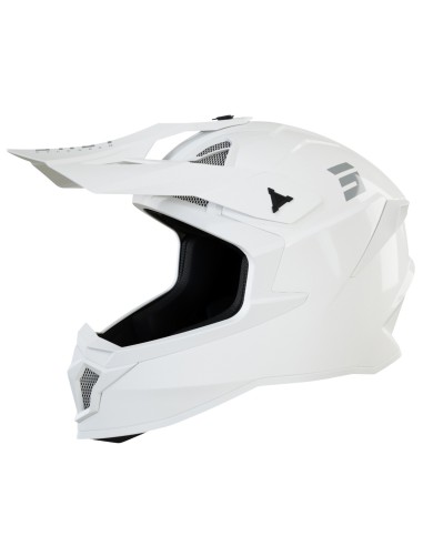 SHOT RACING WYPRZEDAŻ KASK MOTO LITE SOLID WHITE GLOSSY 2.0 KOLOR BIAŁY BŁYSZCZĄCY ROZMIAR L