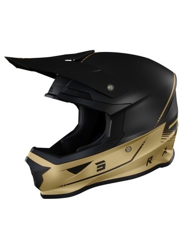 SHOT RACING WYPRZEDAŻ KASK MOTO FURIOUS RAW 3.0 BLACK GOLD MATT KOLOR ZŁOTY MAT/CZARNY ROZMIAR M