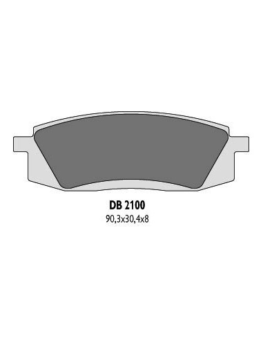 DELTA BRAKING KLOCKI HAMULCOWE KH105 YAMAHA TT350/600 - ZASTĘPUJĄ DB2100MX-D ORAZ DB2100QD-D