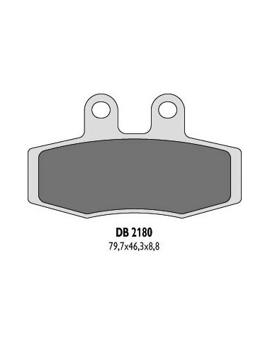 DELTA BRAKING KLOCKI HAMULCOWE KH132 - ZASTĘPUJĄ DB2180MX-D ORAZ DB2180QD-D