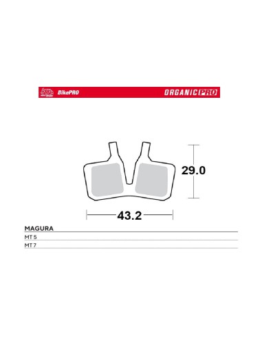 MOTO-MASTER WYPRZEDAŻ BIKE PRO KLOCKI HAMULCOWE ROWEROWE ORGANICZNE PRO PASUJE DO MAGURA MT 5, MT 7