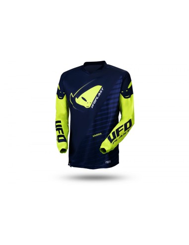 UFO KOSZULKA KIMURA CROSS DZIECIĘCA / JUNIOR / KID KOLOR NIEBIESKI/ŻÓŁTY FLUO ROZMIAR S - OFERTA SPECJALNA