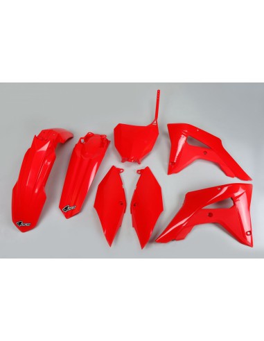 UFO KOMPLET PLASTIKÓW HONDA CRF 250RX '19-21, CRF 450RX '17-20, KOLOR CZERWONY