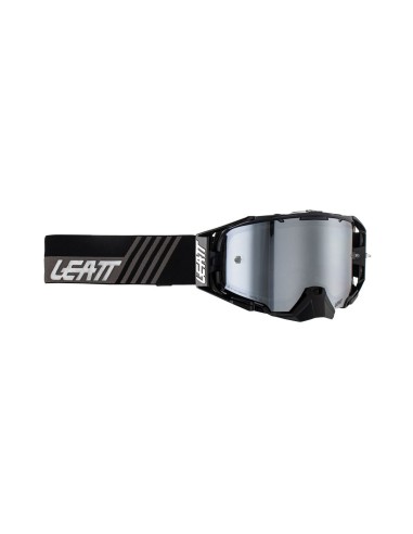 LEATT GOGLE VELOCITY 6.5 IRIZ GOGGLE STEALTH SILVER 50% - KOLOR CZARNY/GRAFITOWY SZYBKA LUSTRZANA SREBRNA