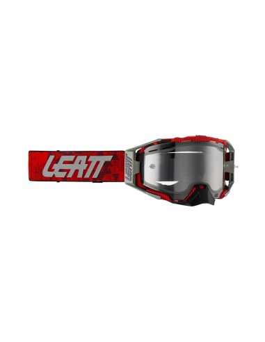 LEATT GOGLE VELOCITY 6.5 ENDURO GOGGLE JW22 RED CLEAR 83% - KOLOR CZERWONY/SZARY SZYBKA PRZEŹROCZYSTA