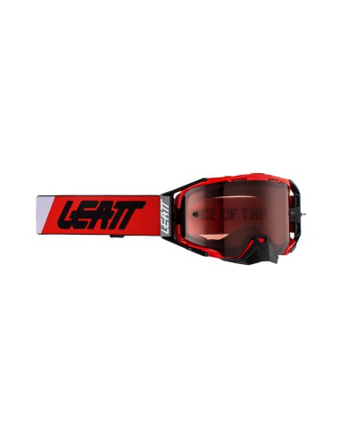 LEATT GOGLE VELOCITY 6.5 GOGGLE RED ROSE UC 32% - KOLOR CZARNY/CZERWONY SZYBKA RÓŻOWE ZŁOTO