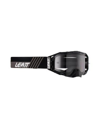 LEATT GOGLE VELOCITY 6.5 GOGGLE STEALTH LIGHT GREY 58% - KOLOR CZARNY/SZARY SZYBKA DYMIONE LUSTRO SZARA