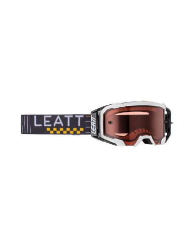 LEATT GOGLE VELOCITY 5.5 GOGGLE PEARL ROSE UC 32% - KOLOR BIAŁY/GRAFITOWY SZYBKA RÓŻOWE ZŁOTO