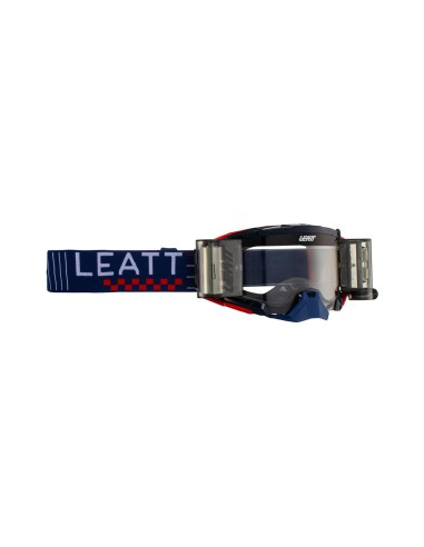 LEATT GOGLE VELOCITY 5.5 ROLL-OFF GOGGLE ROYAL CLEAR 83% - KOLOR GRANATOWY/CZERWONY SZYBKA PRZEŹROCZYSTA