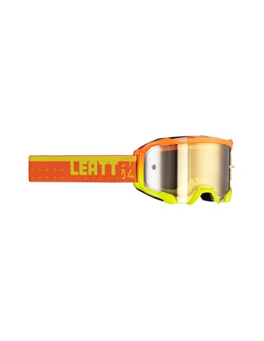 LEATT GOGLE VELOCITY 4.5 IRIZ GOGGLE CITRUS BRONZ UC 68% - KOLOR POMARAŃCZOWY/ŻÓŁTY FLUO SZYBKA LUSTRZANA BRĄZOWA