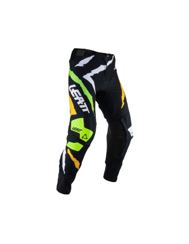 LEATT SPODNIE MOTO 5.5 I.K.S PANT CITRUS TIGER KOLOR CZARNY/BIAŁY/POMARAŃCZOWY/ZIELONY FLUO ROZMIAR M