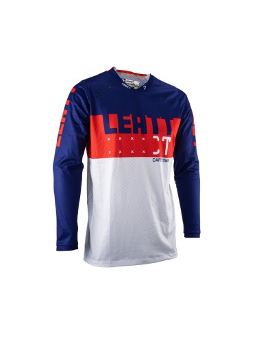 LEATT KOSZULKA MOTO 4.5 LITE JERSEY ROYAL KOLOR GRANATOWY/CZERWONY/BIAŁY ROZMIAR L