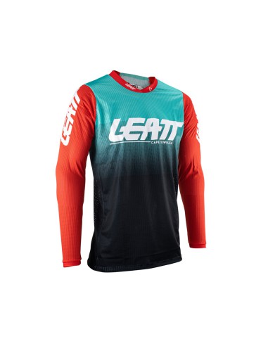 LEATT KOSZULKA MOTO 4.5 X-FLOW JERSEY FUEL KOLOR NIEBIESKI/GRANATOWY/CZERWONY ROZMIAR M