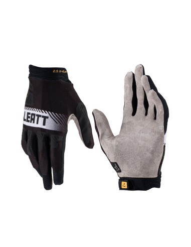 LEATT RĘKAWICE MOTO 2.5 X-FLOW GLOVE BLACK KOLOR CZARNY/BIAŁY ROZMIAR S