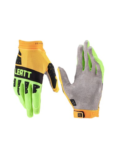 LEATT RĘKAWICE MOTO 2.5 X-FLOW GLOVE CITRUS KOLOR POMARAŃCZOWY/ŻÓŁTY FLUO/CZARNY ROZMIAR M