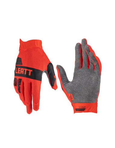 LEATT RĘKAWICE MOTO 1.5 GRIPR GLOVE RED KOLOR CZERWONY/CZARNY ROZMIAR M