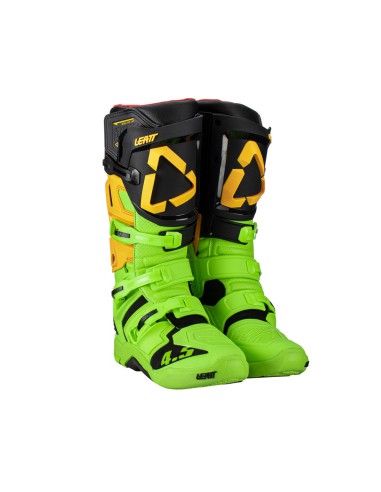 LEATT BUTY CROSS 4.5 BOOTS CITRUS KOLOR CZARNY/ZIELONY FLUO ROZMIAR 40.5 / 25.5 cm