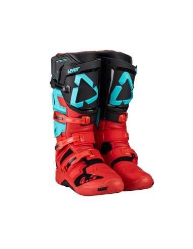 LEATT BUTY CROSS 4.5 BOOTS FUEL KOLOR CZARNY/CZERWONY/NIEBIESKI ROZMIAR 40.5 / 25.5 cm