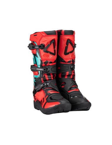 LEATT PROMOCJA BUTY CROSS 3.5 JUNIOR (DZIECIĘCE) BOOTS FUEL KOLOR CZERWONY/CZARNY/NIEBIESKI ROZMIAR 35.5 / 22.5 cm