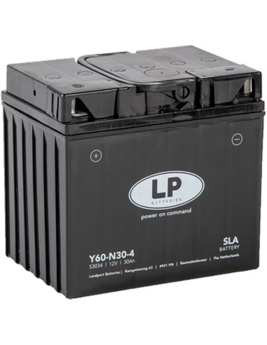 LANDPORT AKUMULATOR Y60-N30-4 (MS L60-N30-4) 12V 30AH (179X125X166MM) (300A) SLA BEZOBSŁUGOWY - ZALANY (2)